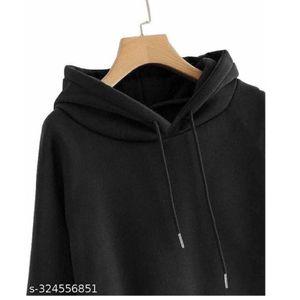 Casual Full Sleeve Solid Hoodie