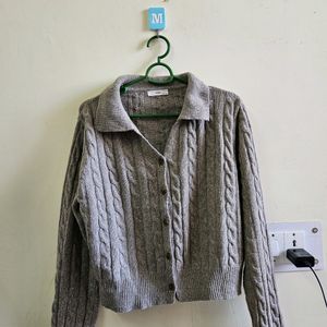 Cardigan Grey Thrifted