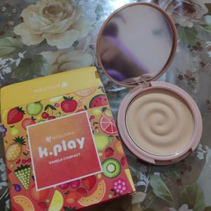 Myglamm K.play Vanilla Compact And Lipstick Combo