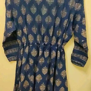 Navy Blue Festive Kurti For Special Occasions