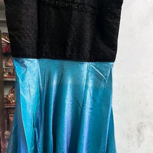 Blue And Black Gown