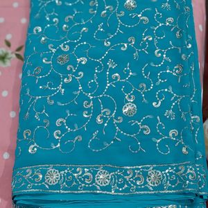 Embroidered Sequence Saree