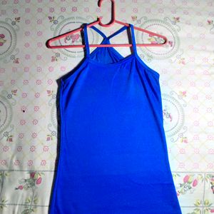 Blue Cotton Cami For Summer