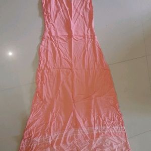 Peach Long Jactet Kurti (GOWN TYPE)