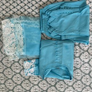 Light Blue Colored Suit Set