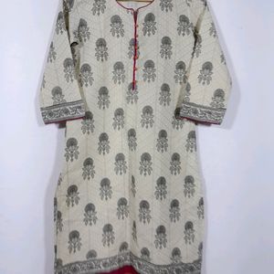 Westside Cream Printed Kurta(women's)