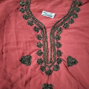 Beautiful Kurti With Lining And Bottom Febric