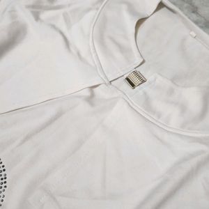 Beautiful White Stylish Top For Girls