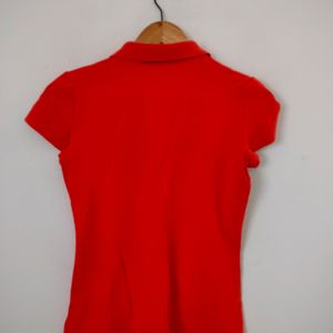 Orange Casual Top (Women's)