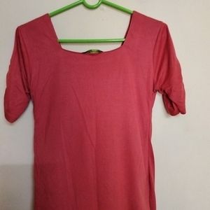 Square Neck Solid Top