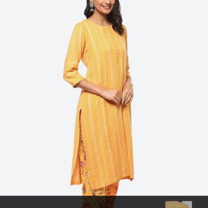 Biba Yellow Kurta