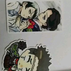 Demon Slayer Stickers 5 + 1