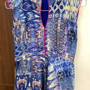 Fusion Flary Abstract Print Gown