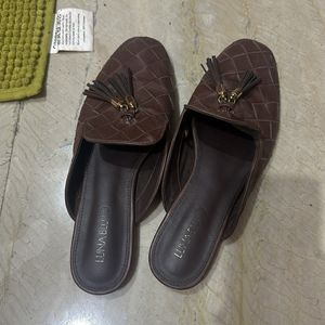 Brown Office Wear Flats