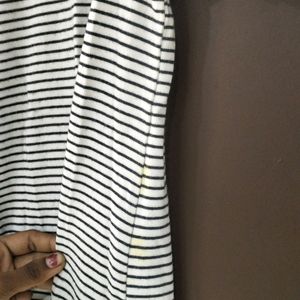 Black And White Stripes Tshirt