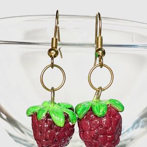 Raspberry Earrings