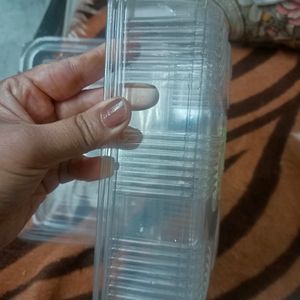 Transparent Storage Boxes- 5 In No.