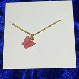 Butterfly Pandent Chain Necklace