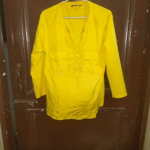 Women Formal Office Kurta Mustard 34-36