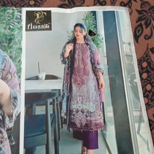 Pakistani Dupatta Suit With Patch Digital Print