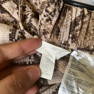 H&M Snake Print Skort