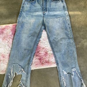 High Waist Denim Design Cut