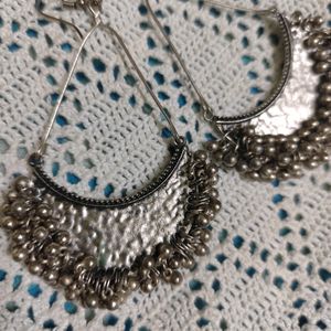 Oversized Textured Afghani Statement Danglers