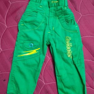 Green Cotton Pant