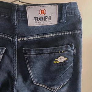 Dark Blue  Boys Jeans For 10 Year Old , Waist-12in