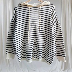 Striped Hooded Sweater