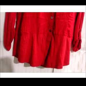 Red Shirt Top From Womens. Length/26