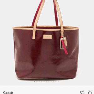 Coach Patent Leather Metro Tote