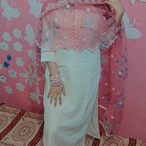 Kurti Set Organza Dupatta