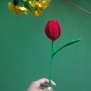 Crochet Red Tulips 🌷