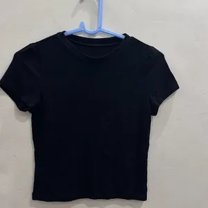 Black Mini Crop Top For Women (Summer Collection)