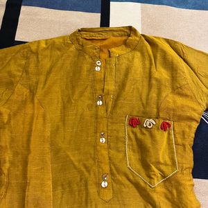 Mustard Kurta For Women