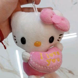 Kawaii Hello Kitty 🌸 Plushie Keychain
