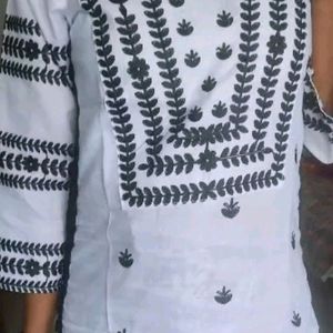 Fancy White Kurti For Women