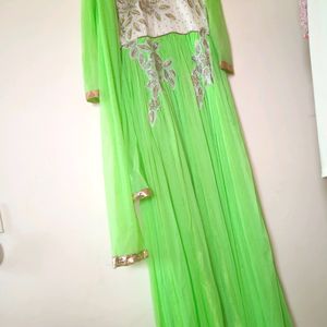 Party Wear Fully Flared Gown