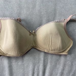 Beige Color Light Padded T-shirt Bra