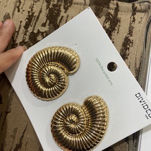 shell earings h&m