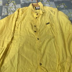 Yellow Men Shirt