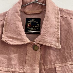 Denim Jacket- Peach