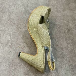 Gold Tone Shimmery Heel