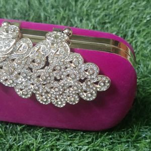 party clutch in velvet