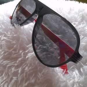 brand new black sunglass for men with red border