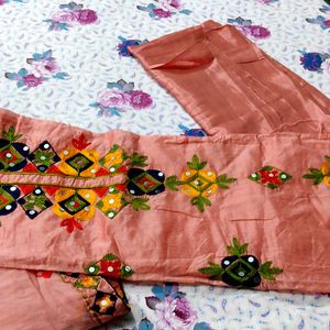 Pink Chanderi Suit Material💕