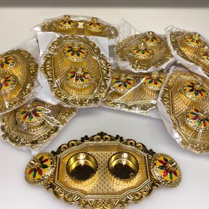 Puja Roli Chawal Plate For Your Mandir | Designer Plate Best For Your Home Temple