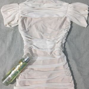 Urbanic White Bodycon Dress