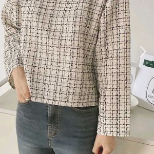 Korean Tweed Top/ Blouse